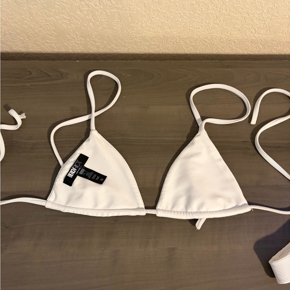 Beach Riot White Ribbed Bikini - Picture 3 of 3